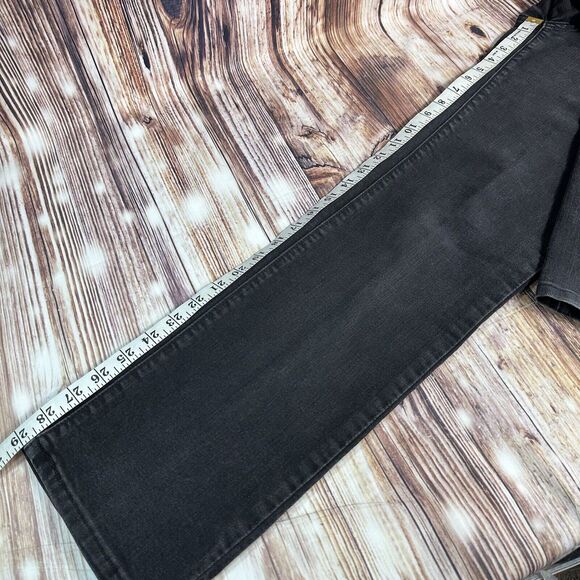 Levi's 505 STRAIGHT Leg Size 8 Short 8S Black Mid Rise Jeans Denim Pants 30x29 - Picture 8 of 13